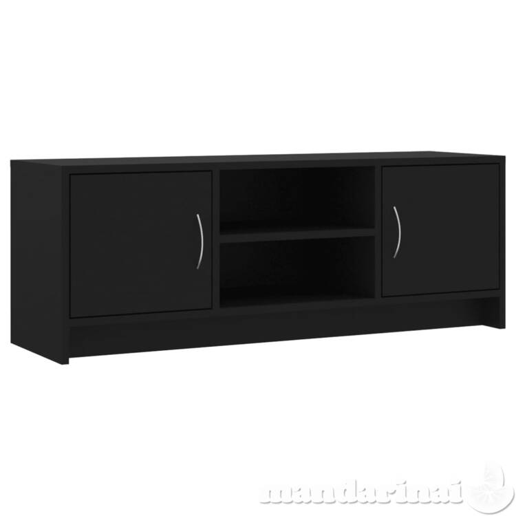 Televizoriaus spintelė, juoda, 102x30x37,5cm, apdirbta mediena
