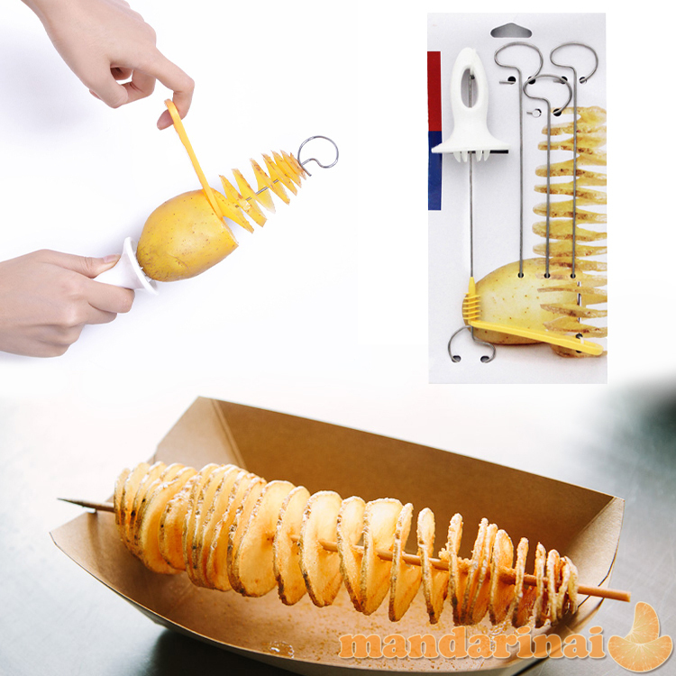 Bulvių spiralių pjaustyklė 