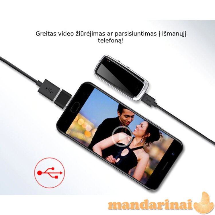 Slapta kamera - automobilio raktas