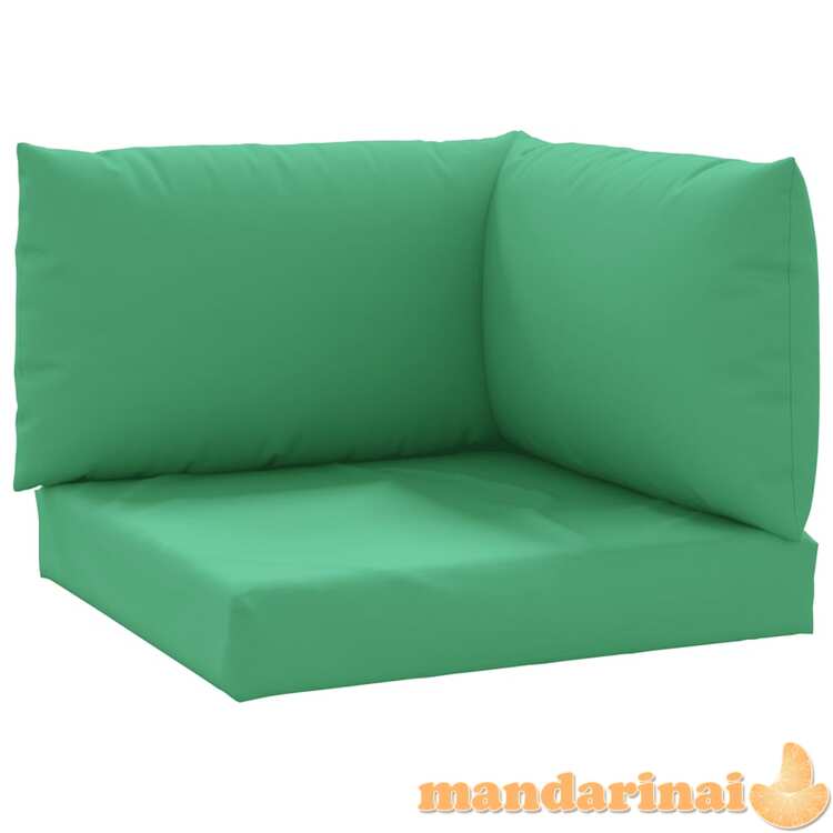 Pagalvėlės sofai iš palečių, 3vnt., žalios spalvos, audinys