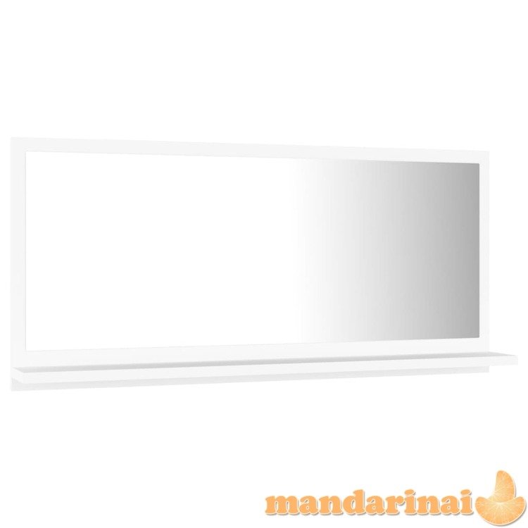 Vonios kambario veidrodis, baltos spalvos, 80x10,5x37cm, mdp