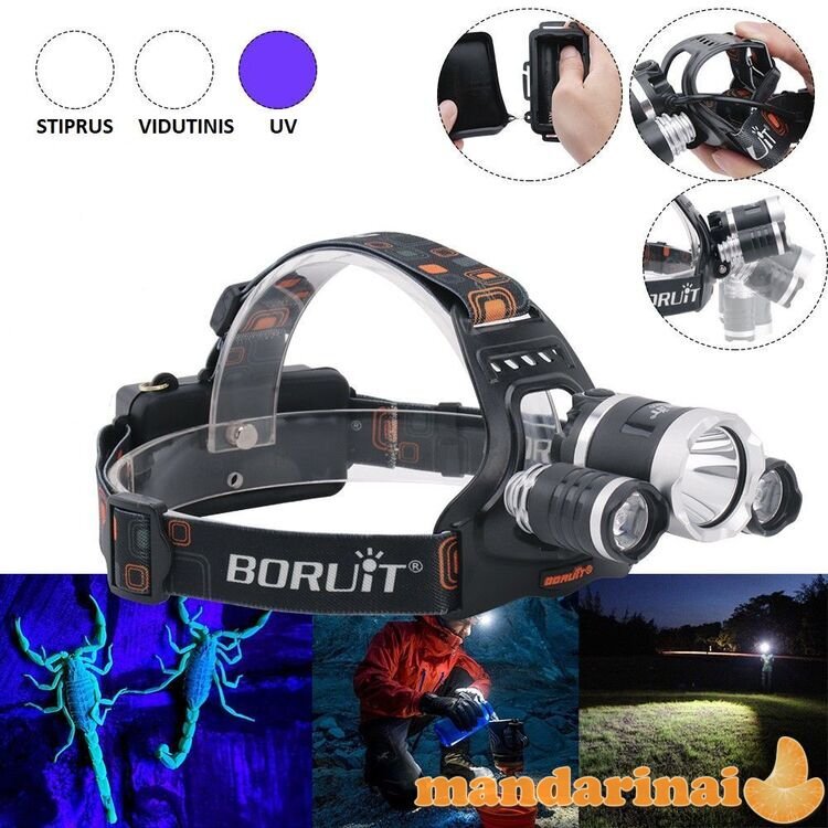 Kombinuoto veikimo UV prožektorius ant galvos