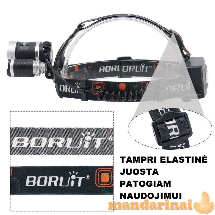 Kombinuoto veikimo UV prožektorius ant galvos