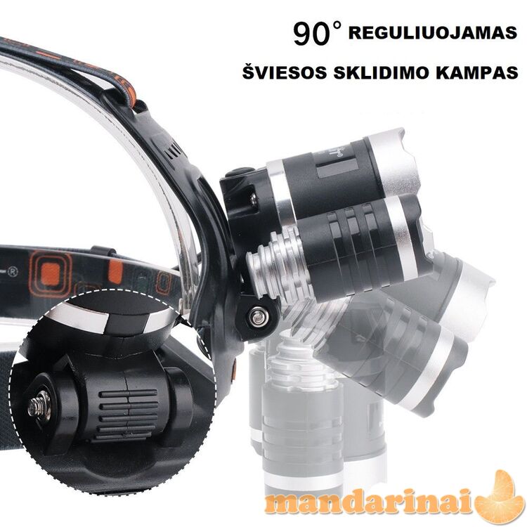 Kombinuoto veikimo UV prožektorius ant galvos