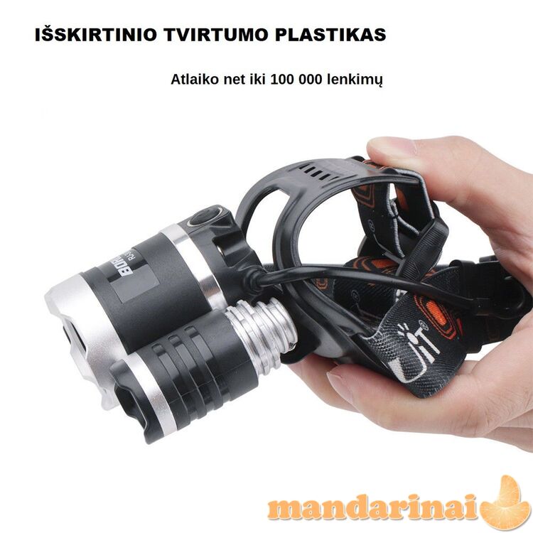 Kombinuoto veikimo UV prožektorius ant galvos