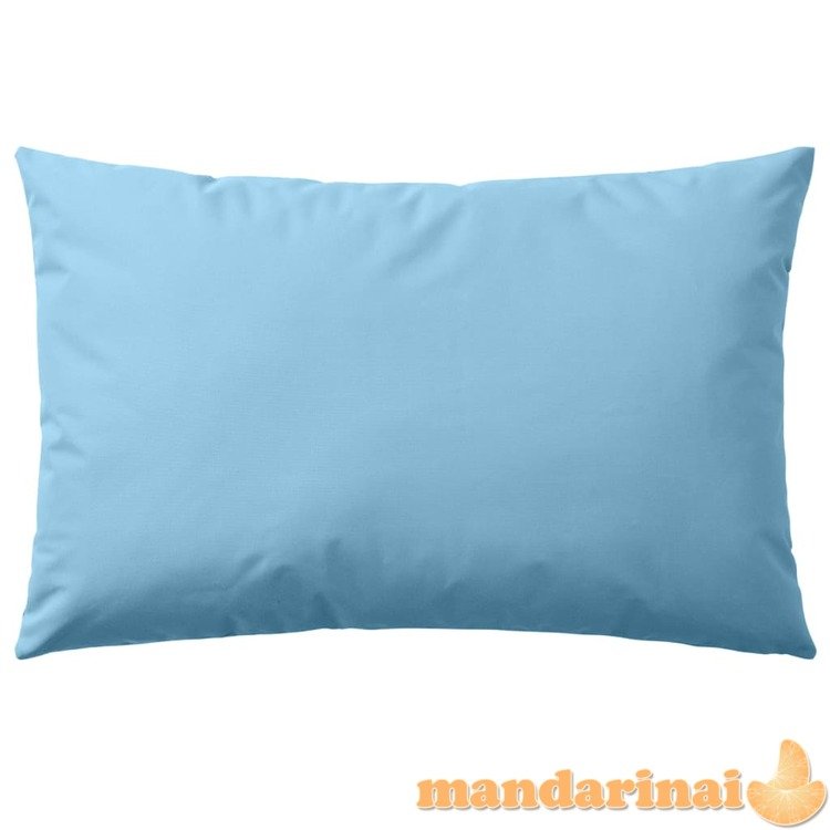 Lauko pagalvės, 4 vnt., šviesiai mėlynos sp., 60x40cm