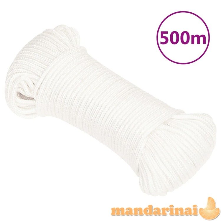 Valties virvė, visiškai balta, 5mm, 500m, polipropilenas