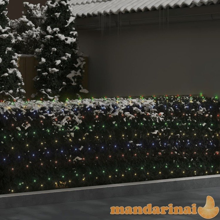 Kalėdinių lempučių tinklas, 4x4m, 544 įvairių spalvų led