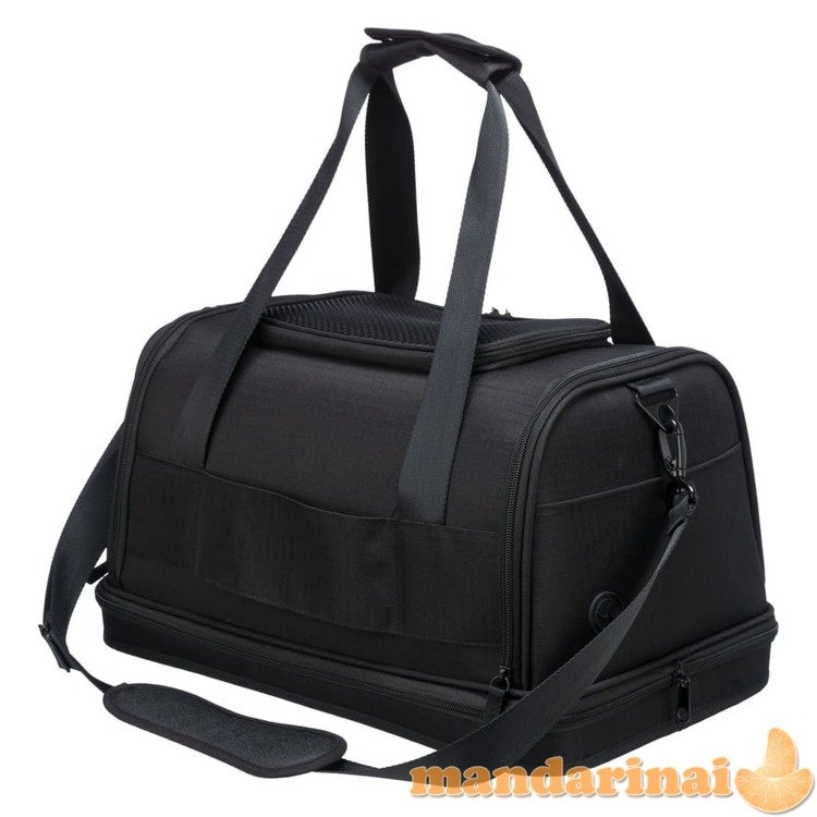 Trixie Šunų transportavimo krepšys plane, juodos spalvos, 44x28x25cm