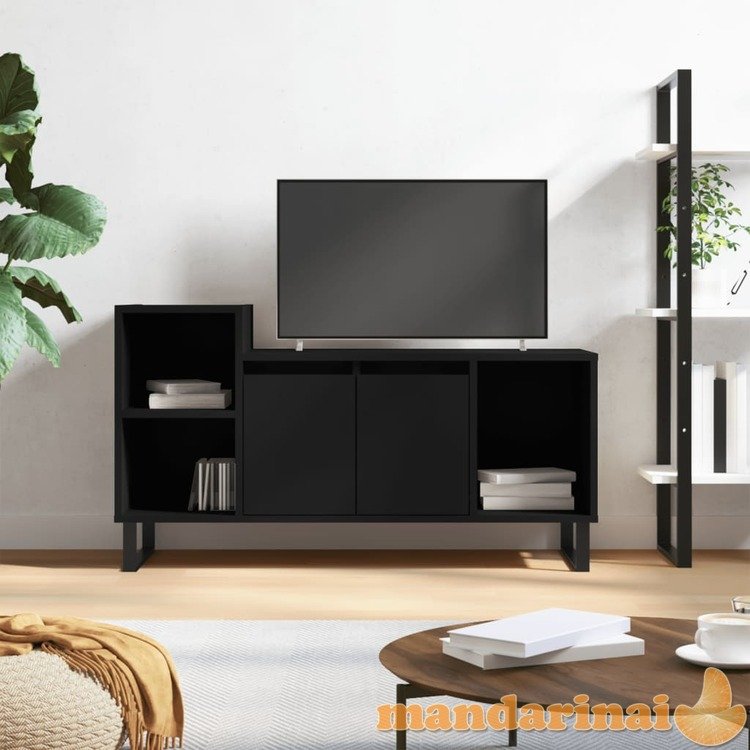 Televizoriaus spintelė, juodos spalvos, 100x35x55cm, mediena