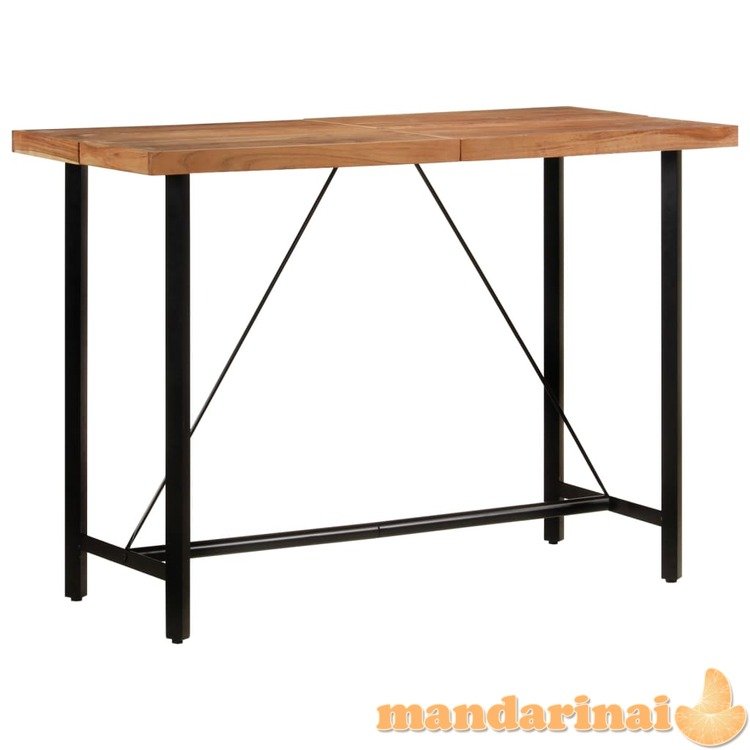 Baro stalas, 150x70x107cm, akacijos medienos masyvas ir geležis