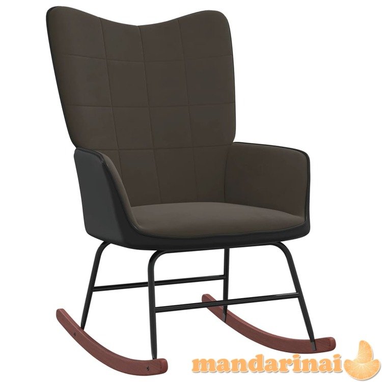 Supama kėdė, šviesiai pilkos spalvos, aksomas ir pvc