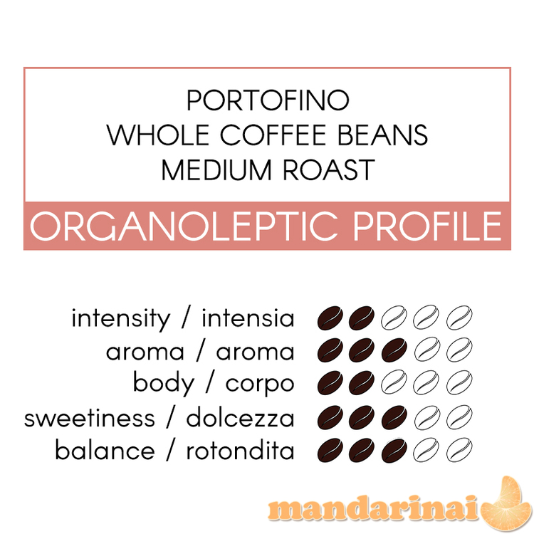 Kavos pupelės Vergnano Portofino 500 gr.  1