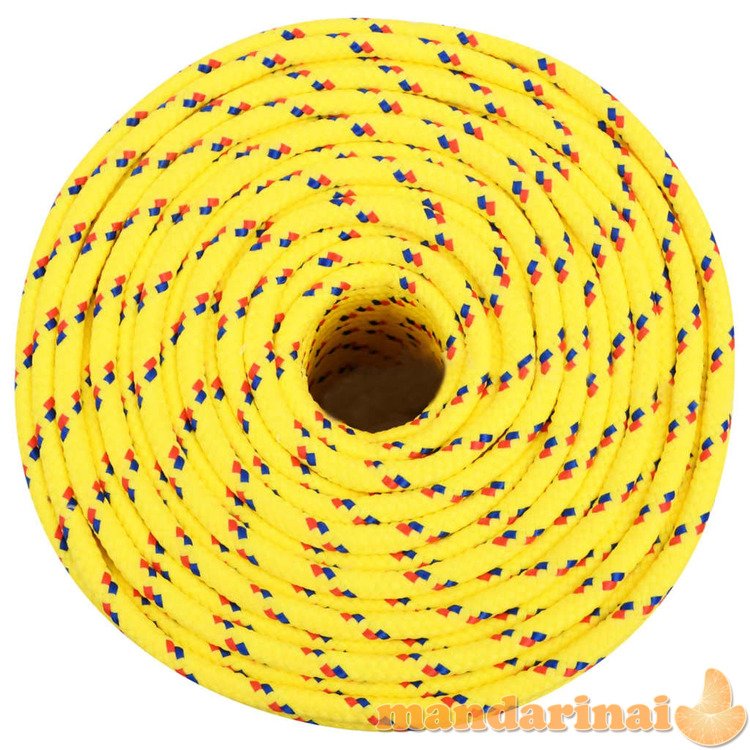 Valties virvė, geltonos spalvos, 8mm, 50m, polipropilenas