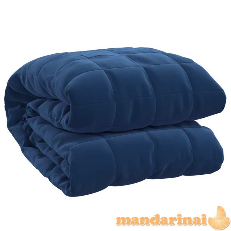 Sunki antklodė, mėlynos spalvos, 140x200cm, audinys, 6kg