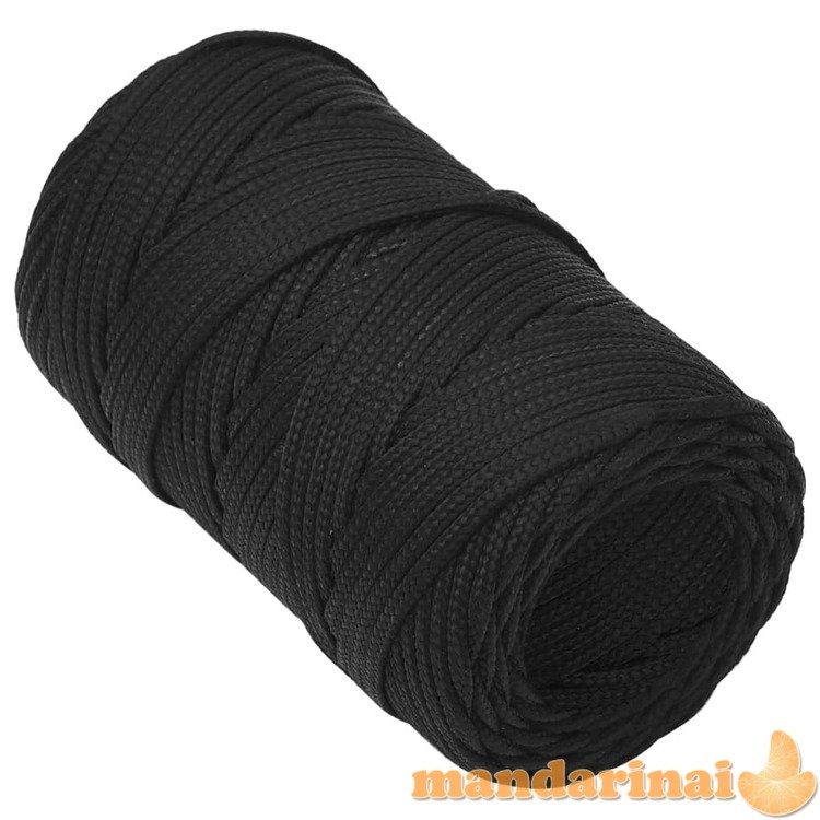Valties virvė, visiškai juoda, 2mm, 25m, polipropilenas
