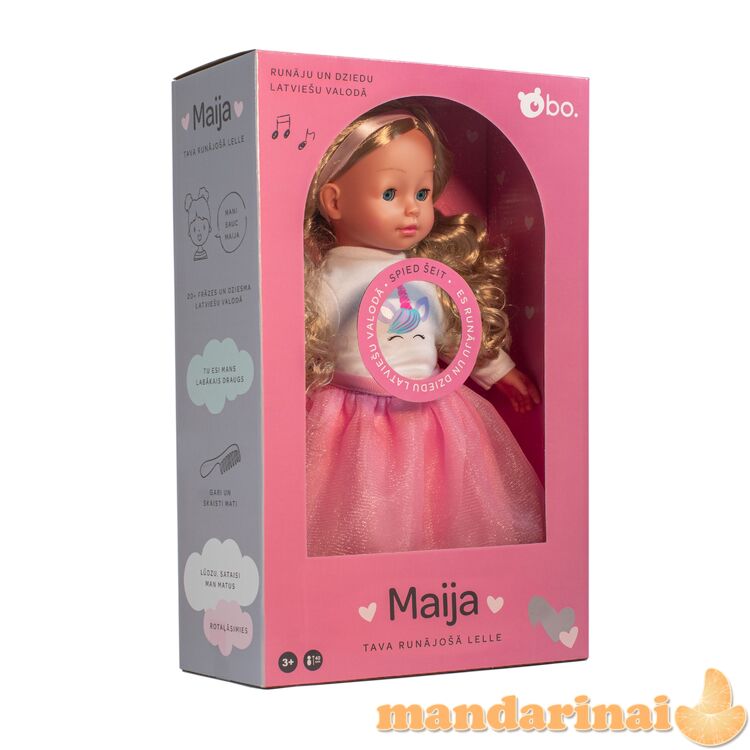 bo. Interactive doll  Maija  (speaks Latvian language), 40 cm
