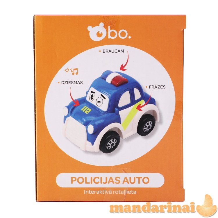 bo. Interactive police car (Latvian language)