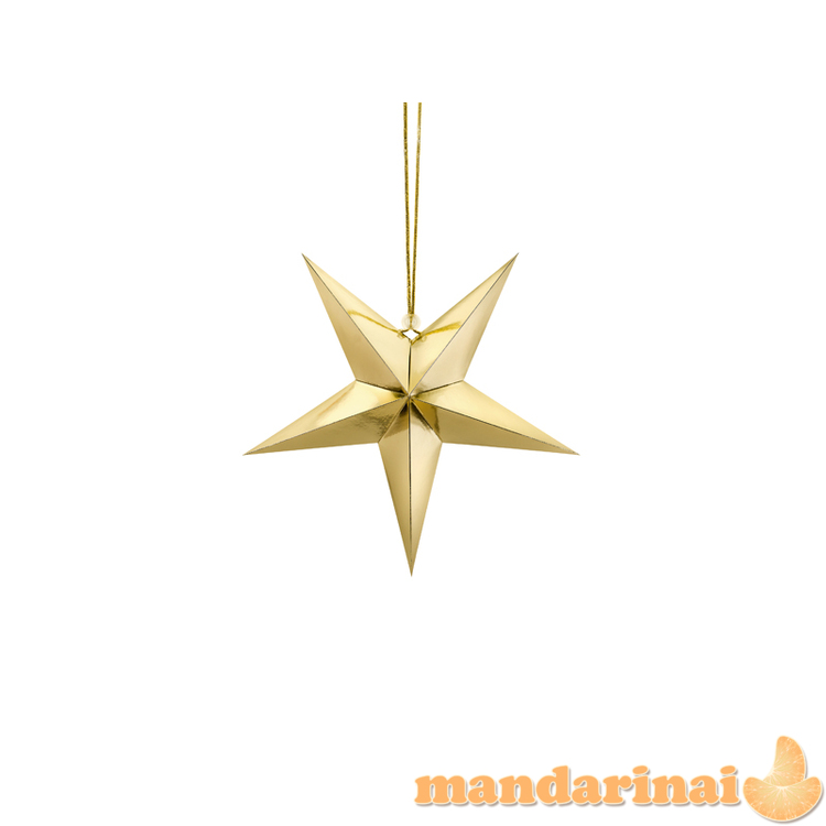 Paper star, 30cm, gold