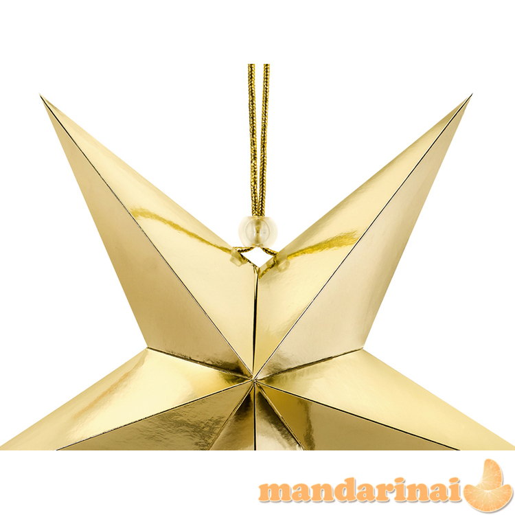 Paper star, 30cm, gold 1