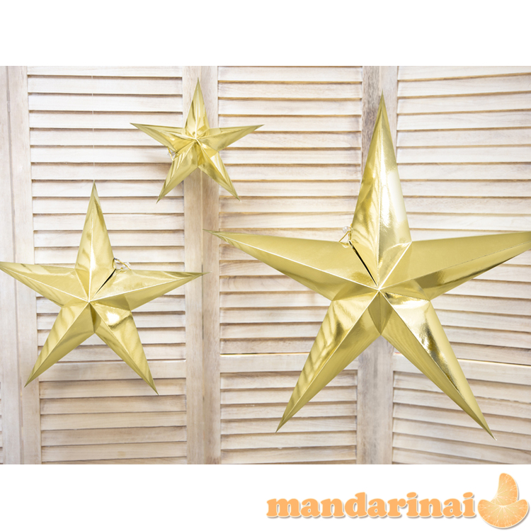Paper star, 30cm, gold 3