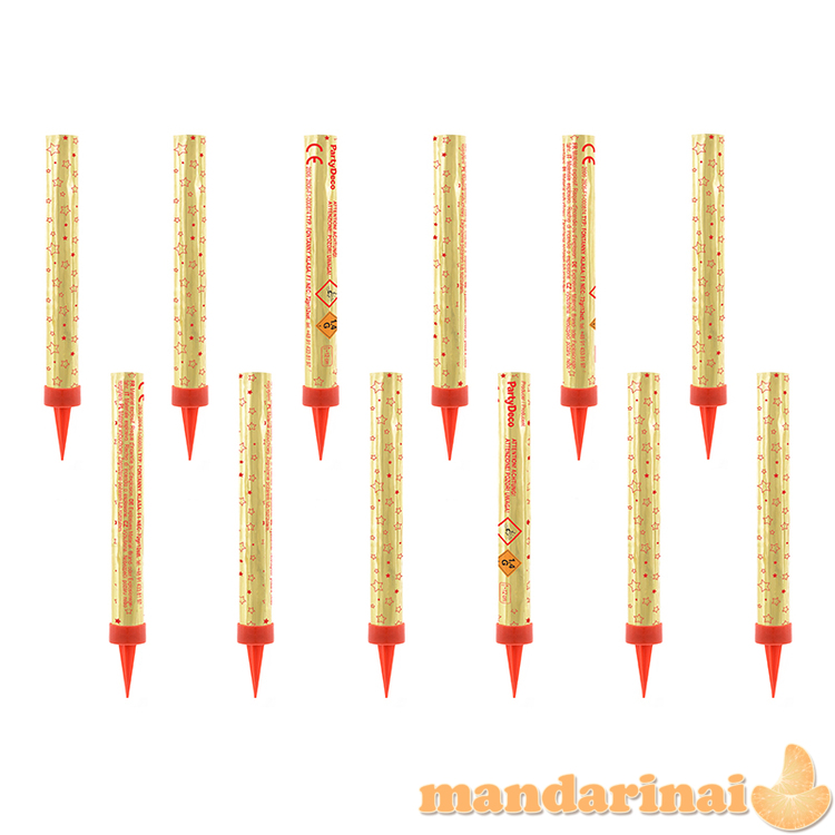 Cake fountains, gold, 12 cm (1 pkt / 12 pc.)