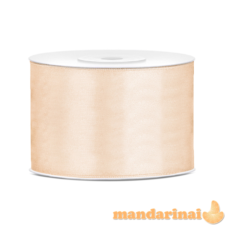 Satin Ribbon, cream, 50mm/25m (1 pc. / 25 lm)