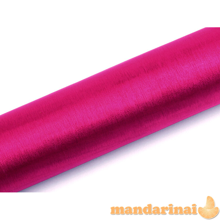 Organza Plain, dark pink, 0.16 x 9m (1 pc. / 9 lm)