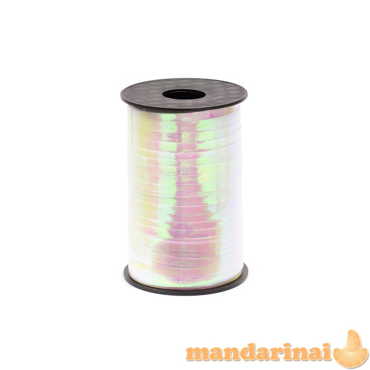Plastic ribbon, iridescent, 5mm/225m