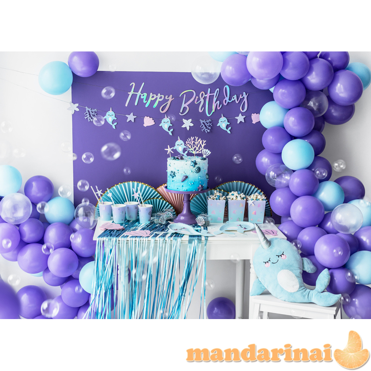 Banner Happy Birthday, iridescent, 16.5x62cm 4