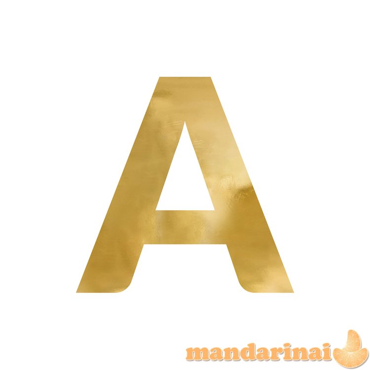 Mirror letter   A  , gold, 61x60 cm