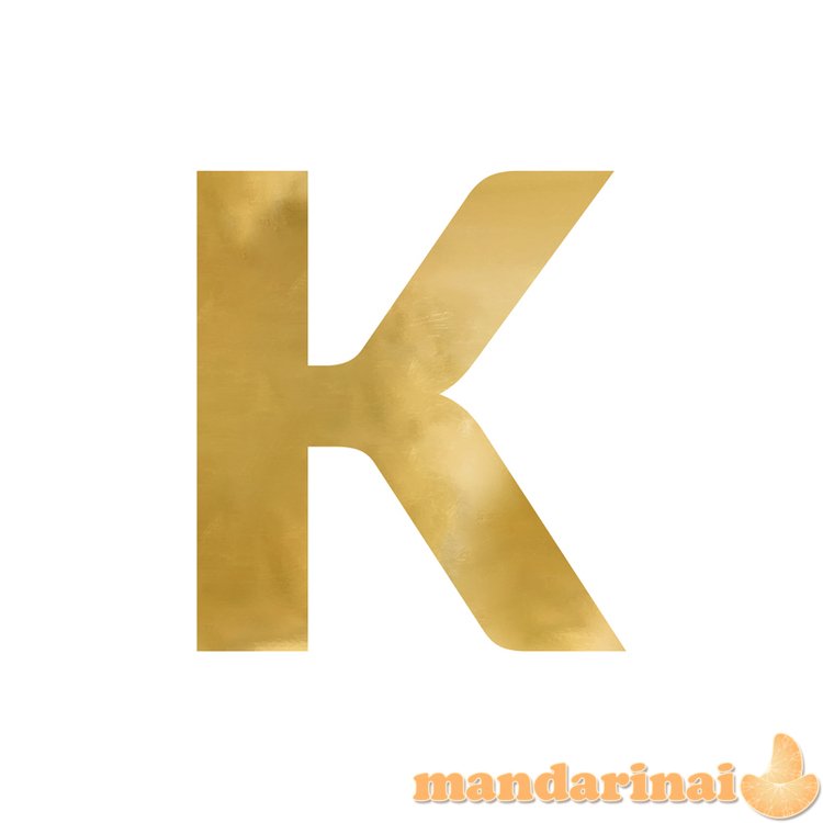 Mirror letter   K  , gold, 54x60 cm
