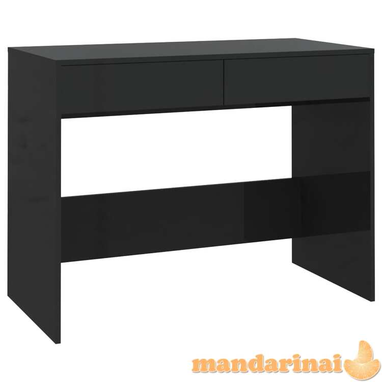 Rašomasis stalas, juodos spalvos, 101x50x76,5cm, mdp