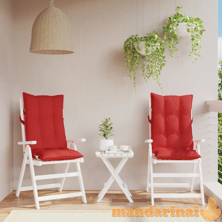 Kėdės pagalvėlės, 2vnt., raudonos spalvos, oksfordo audinys
