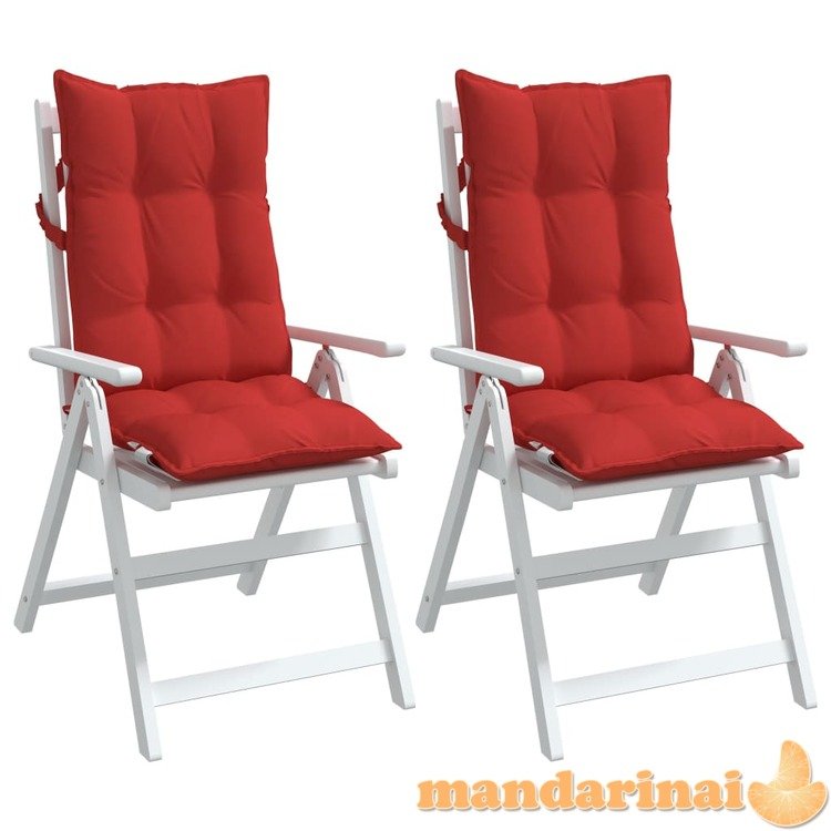 Kėdės pagalvėlės, 2vnt., raudonos spalvos, oksfordo audinys