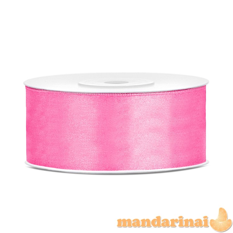 Satin Ribbon, pink, 25mm/25m (1 pc. / 25 lm)