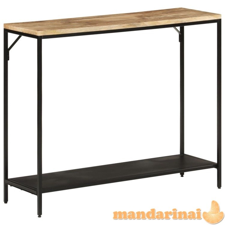 Konsolinis staliukas, 90x30x75cm, mango mediena ir geležis