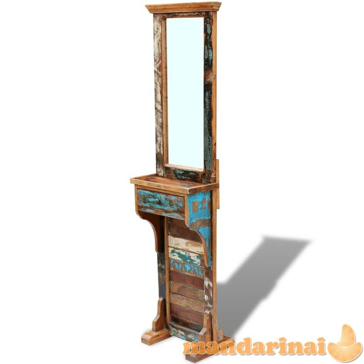 Prieškambario veidrodis, perdirbta mediena, 47x23x180 cm