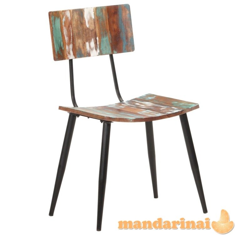 Valgomojo kėdės, 6vnt., perdirbtos medienos masyvas (3x287901)