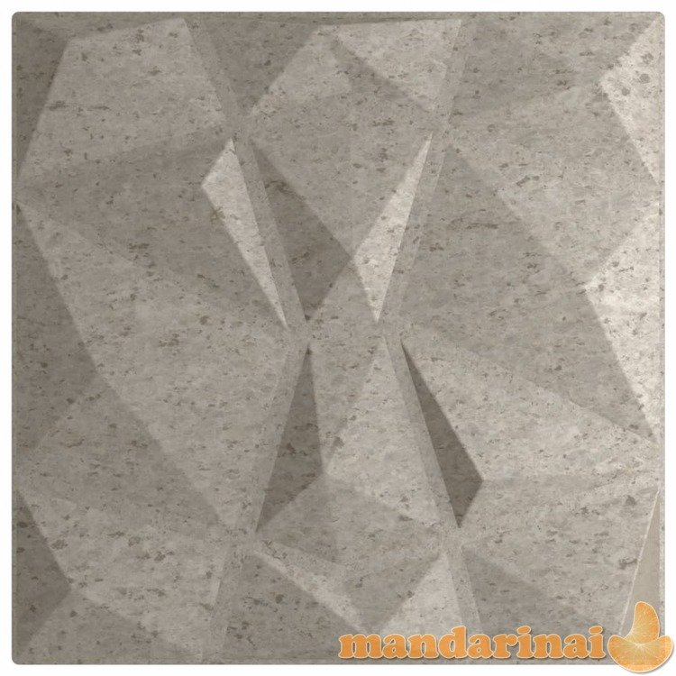 Sienų plokštės, 48vnt., betono, 50x50cm, xps, 12m², deimantų