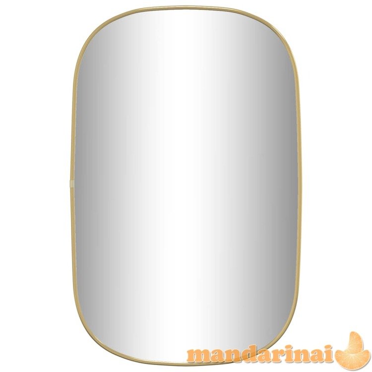Sieninis veidrodis, auksinės spalvos, 70x45cm