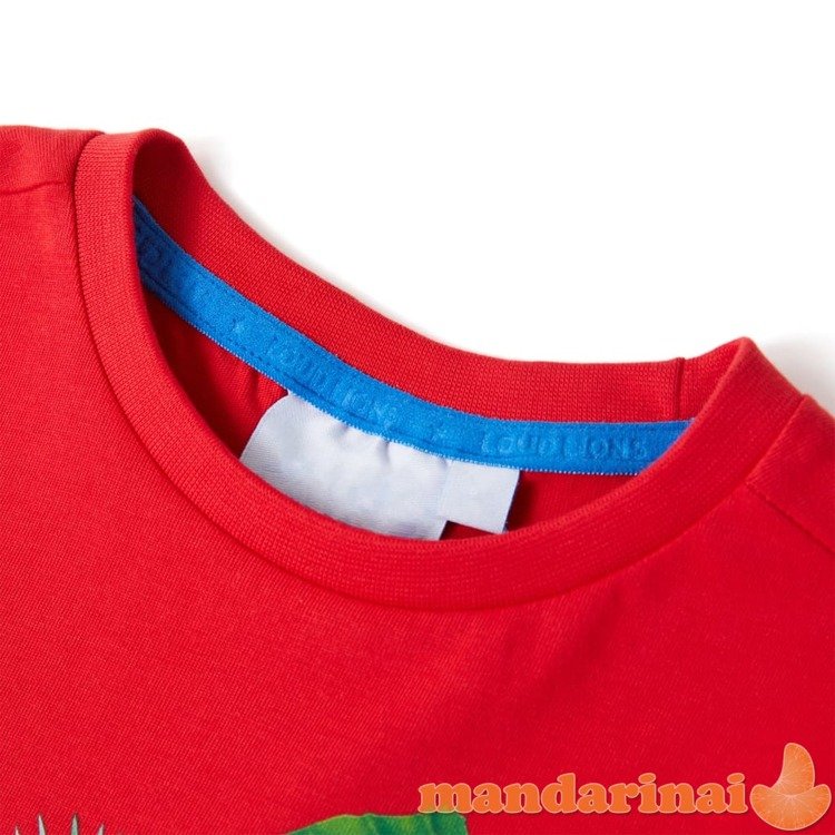 Vaikiški marškinėliai, raudonos spalvos, 140 dydžio