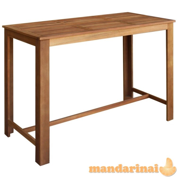Baro stalo ir taburečių komplektas, 7d., akacijos mediena