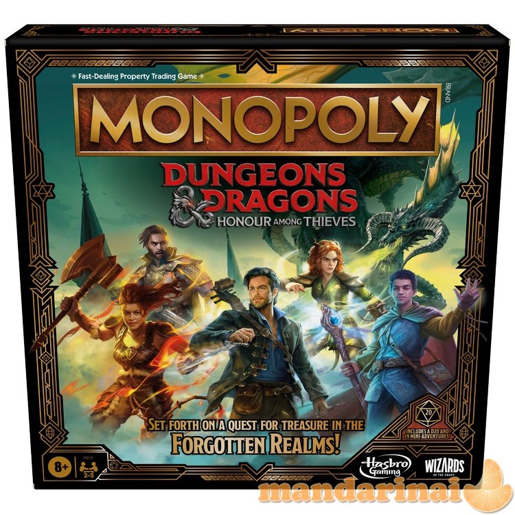 MONOPOLY Žaidimas „Monopolis: požemiai ir drakonai“ (anglų kalba)
