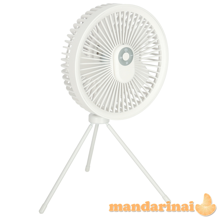 Mini stalinis ventiliatorius baltas