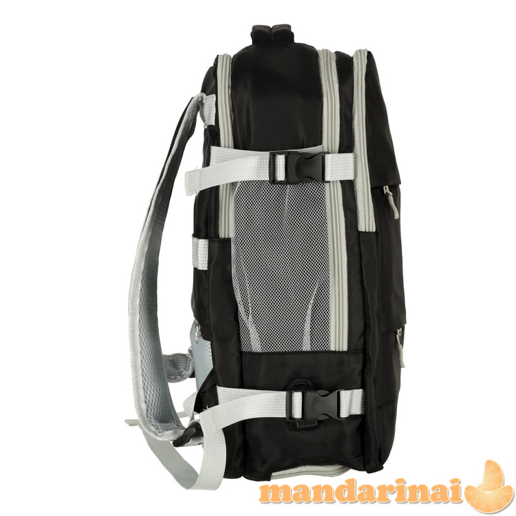 Lėktuvo kelioninė kuprinė vandeniui atsparus USB laidas 45x16x28cm juodas