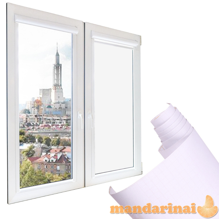 Folijos rulonas, lipnus langas, pieniškas matinis 1,22x50m