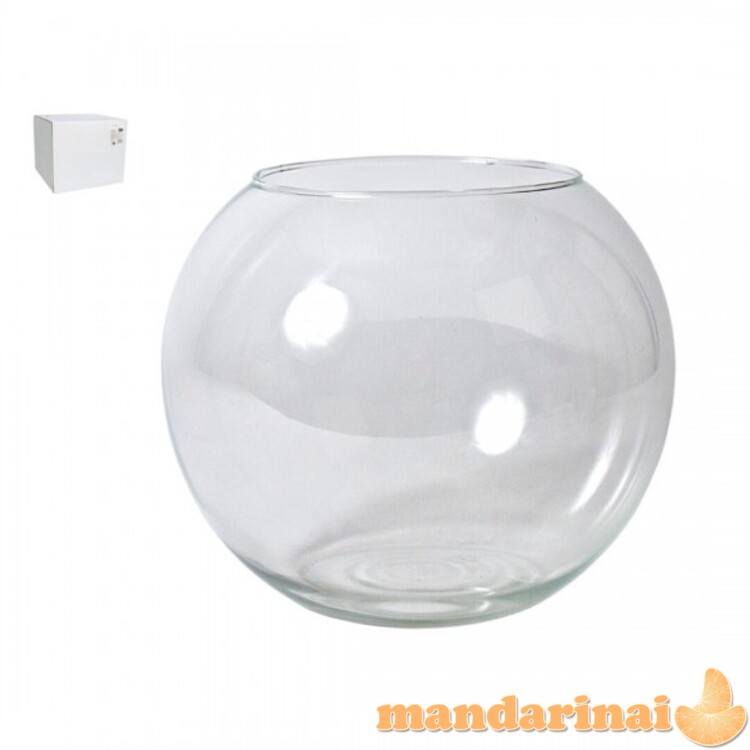 Vaza stikl. 20cm apvali 174-02