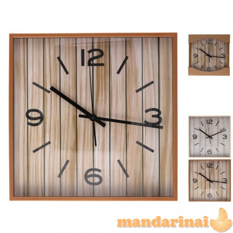 Laikrodis plast. sieninis 28*28cm HERCUS