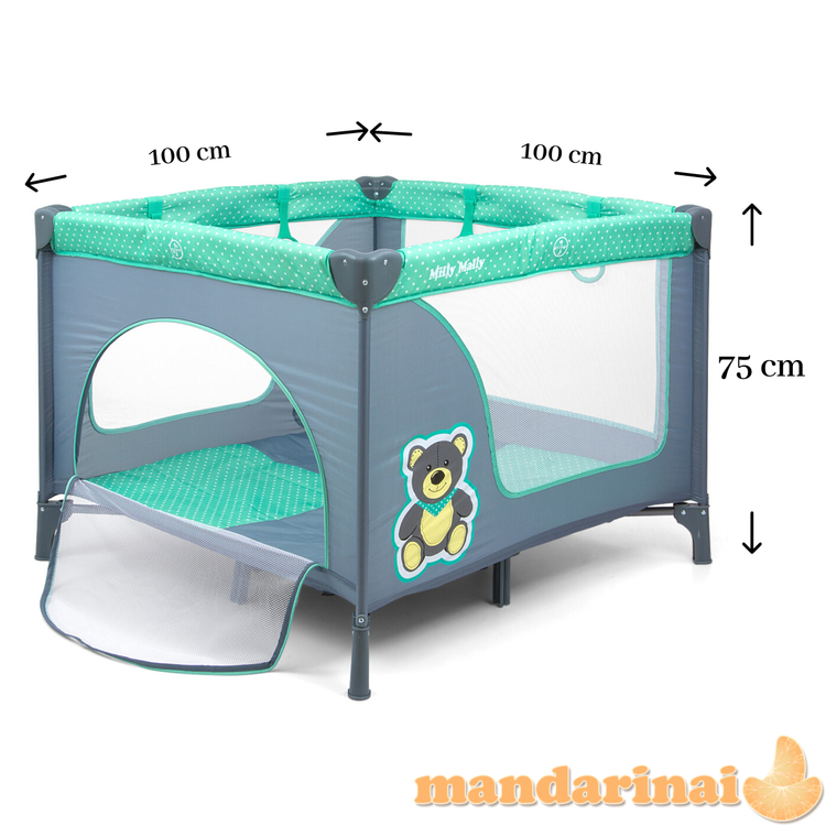 Linksmas maniežas „Mint Bear“.